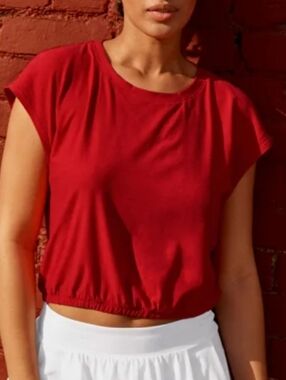 Beyond Yoga Spacedye Crop Top Shirt Red Small